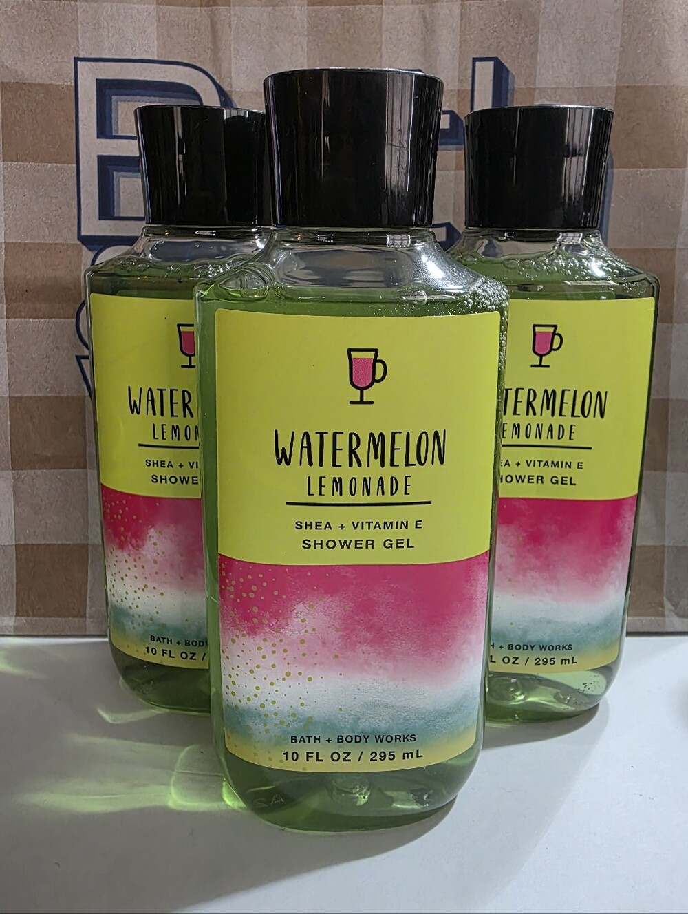 BATH AND BODY WORKS WATERMELON LEMONADE SHOWER GEL X3